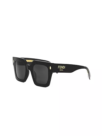 FENDI | FENDI Roma Havana eckige Sonnenbrille | schwarz