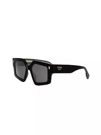 FENDI | FENDI Roma rose eckige Sonnenbrille | schwarz