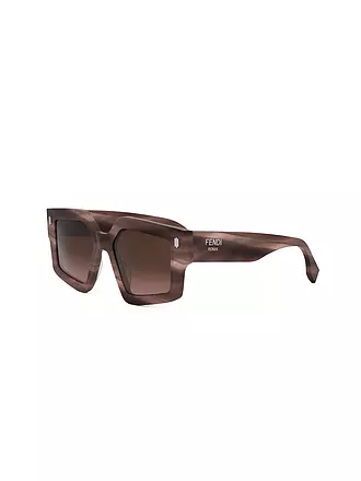 FENDI | FENDI Roma rose eckige Sonnenbrille | schwarz