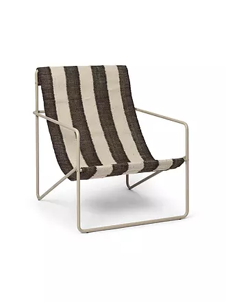 FERM LIVING | Desert Lounge Chair Cashmere Off white Chocolate  | 