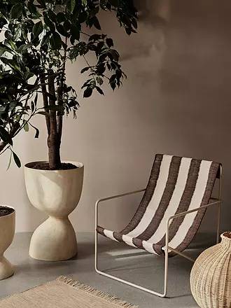 FERM LIVING | Desert Lounge Chair Cashmere Off white Chocolate  | 