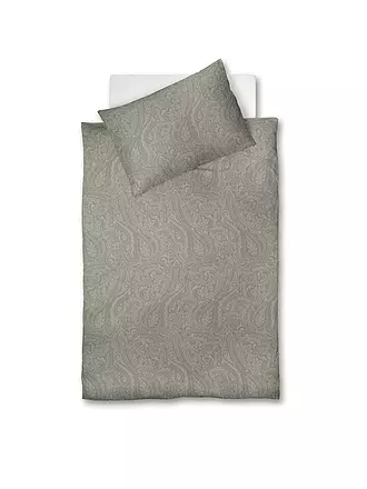 FLEURESSE | Flanell Bettwäsche 70x90cm/140x200cm LECH Silver | creme