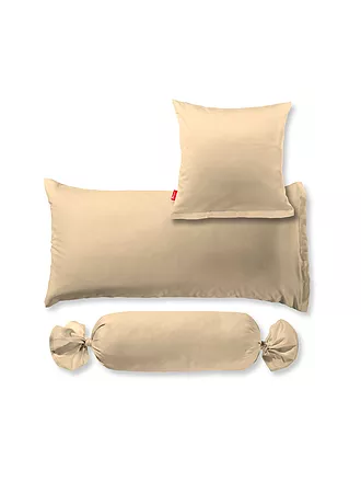 FLEURESSE | Satin Kissenbezug ROYAL UNI 2er 40x60cm Orange | beige