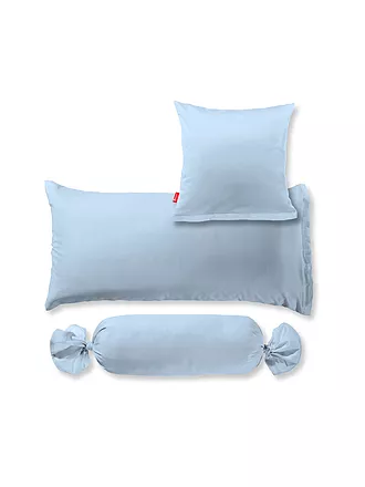 FLEURESSE | Satin Kissenbezug Royal Uni 2er 40x40cm Creme | hellblau