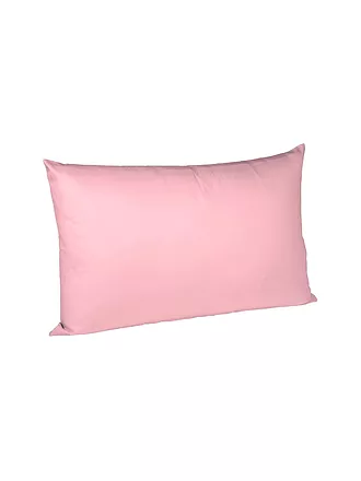 FLEURESSE | Satin Kissenbezug Royal Uni 2er 40x80cm Beige | rosa