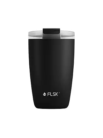 FLSK | Isolierbecher - Thermosbecher CUP Coffee to go-Becher 0,35l Black | dunkelrot