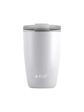 FLSK | Isolierbecher - Thermosbecher CUP Coffee to go-Becher 0,35l Dark Pine | weiss