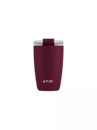 FLSK | Isolierbecher - Thermosbecher CUP Coffee to go-Becher 0,35l Dark Pine | dunkelrot