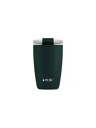 FLSK | Isolierbecher - Thermosbecher CUP Coffee to go-Becher 0,35l Dark Pine | dunkelrot