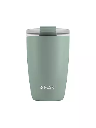 FLSK | Isolierbecher - Thermosbecher CUP Coffee to go-Becher 0,35l Stainless | dunkelgrün