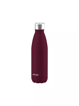 FLSK | Isolierflasche - Thermosflasche 0,5l Edelstahl Stainless | dunkelrot