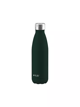 FLSK | Isolierflasche - Thermosflasche 0,5l Edelstahl White | dunkelgrün