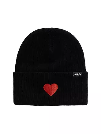 FNTSY | Mütze - Haube HEART | schwarz