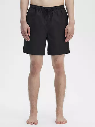 FRED PERRY | Badeshorts | schwarz