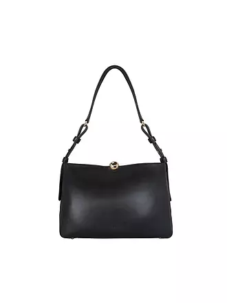 FURLA | Ledertasche - Schultertasche SFERA SOFT Medium | schwarz