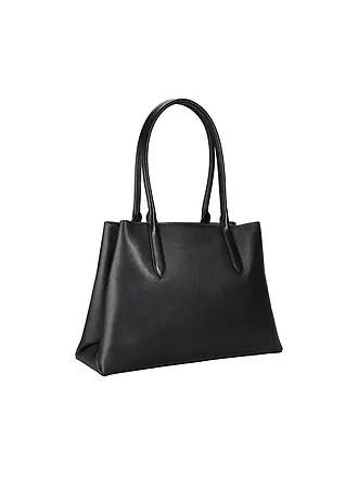 FURLA | Ledertasche - Shopper MERIDIANA Large | schwarz