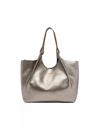 GIANNI CHIARINI | Ledertasche - Hobo Bag DUA | silber