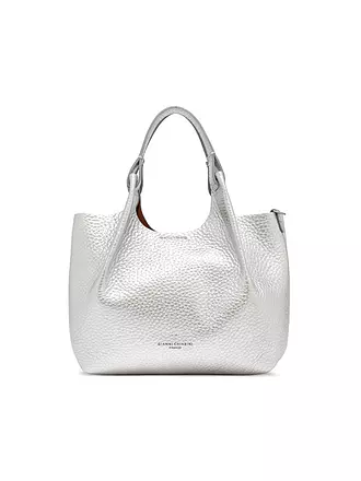 GIANNI CHIARINI | Ledertasche - Hobo Bag DUA | silber