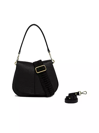 GIANNI CHIARINI | Ledertasche - Umhängetasche HELENA ROUND | schwarz