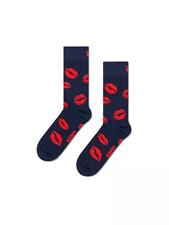 HAPPY SOCKS | Damen Socken KISSES 36-40 navy | dunkelblau