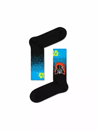 HAPPY SOCKS | Herren Socken 41-46 STARK WARS DARTH VADER black | schwarz