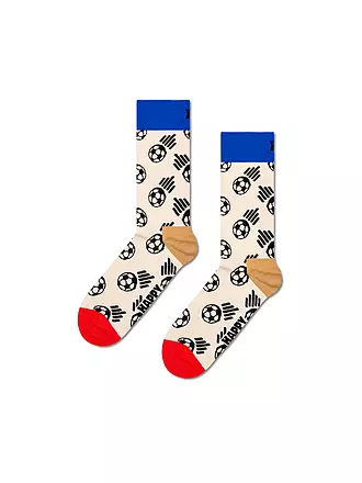 HAPPY SOCKS | Herren Socken FOOTBALL 41-46 beige | creme