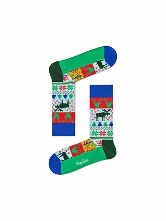 HAPPY SOCKS | Weihnachts-Socken Norweger bunt | bunt