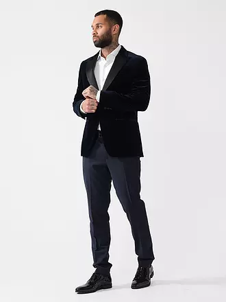 HUGO | Anzughose Slim Fit | dunkelblau