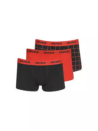 HUGO | Pants 3-er Pkg. schwarz oliv rot | schwarz