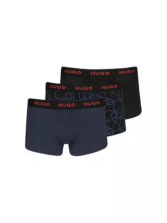 HUGO | Pants 3-er Pkg. schwarz oliv rot | blau