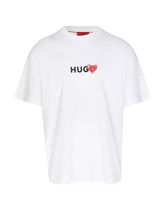 HUGO | T-Shirt DEWDAM | weiss