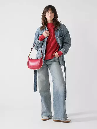 ISABEL MARANT | Ledertasche - Schultertasche OSKAN MOON | rot