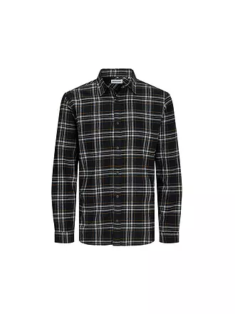 JACK & JONES | Flannelhemd JJJOSHUA | schwarz