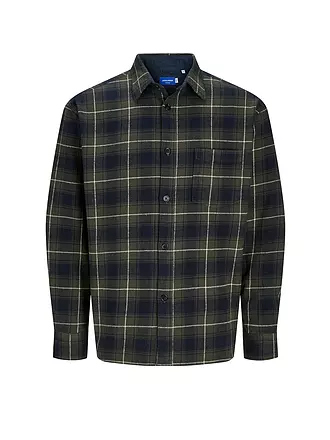 JACK & JONES | Flannelhemd Overshirt JORFREDERIKSBERG | schwarz