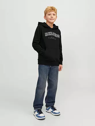 JACK & JONES | Jungen Kapuzensweater - Hoodie JJECALEB | schwarz