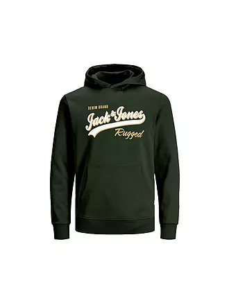 JACK & JONES | Jungen Kapuzensweater - Hoodie JJELOGO | dunkelgrün