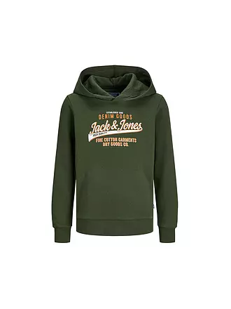 JACK & JONES | Jungen Kapuzensweater - Hoodie JJELOGO | hellgrün