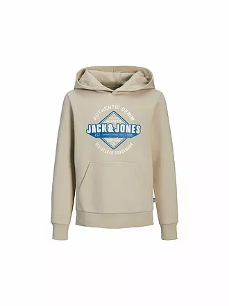 JACK & JONES | Jungen Kapuzensweater - Hoodie JJELOGO | beige