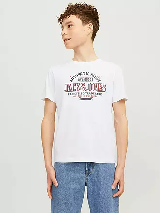 JACK & JONES | Jungen T-Shirt JJELOGO | weiss