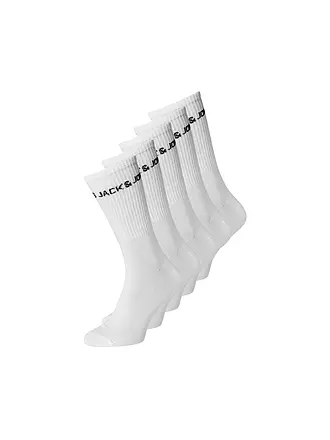 JACK & JONES | Socken 5er Pkg. | weiss