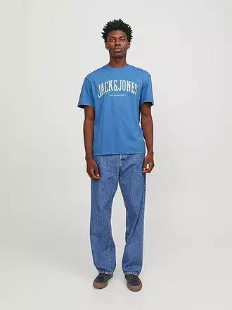 JACK & JONES | T-Shirt  JJEJOSH | dunkelgrün