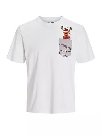 JACK & JONES | T-Shirt JJXMAS | dunkelgrün