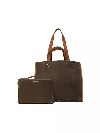 JEROME DREYFUSS | Ledertasche - Shopper LEON M | orange