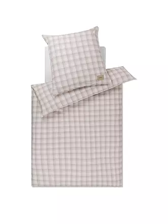 JOOP | Flanell Bettwäsche 70x90cm/140x200cm SOFT CHECKS Sand | grau