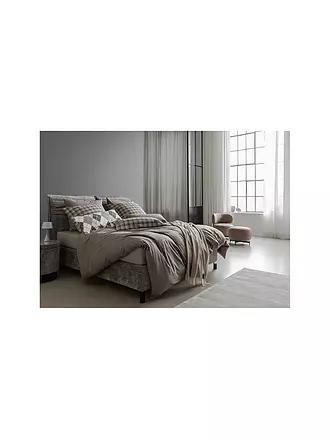 JOOP | Flanell Bettwäsche 70x90cm/140x200cm SOFT Sand | grau