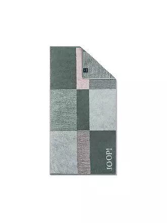 JOOP | Handtuch 50x100cm DIVIDED SQUARES Aqua | dunkelgrün