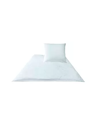 JOOP | Satin Bettwäsche Cornflower 2x 70x90cm/200x200cm Natur | weiss