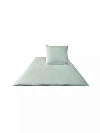 JOOP | Satin Bettwäsche Cornflower 2x 70x90cm/200x200cm Natur | silber