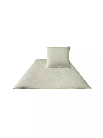 JOOP | Satin Bettwäsche Cornflower 2x 70x90cm/200x200cm Weiss | creme