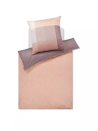 JOOP | Satin Bettwäsche DIVIDED 70x90cm / 140x200cm Blush | hellgrau